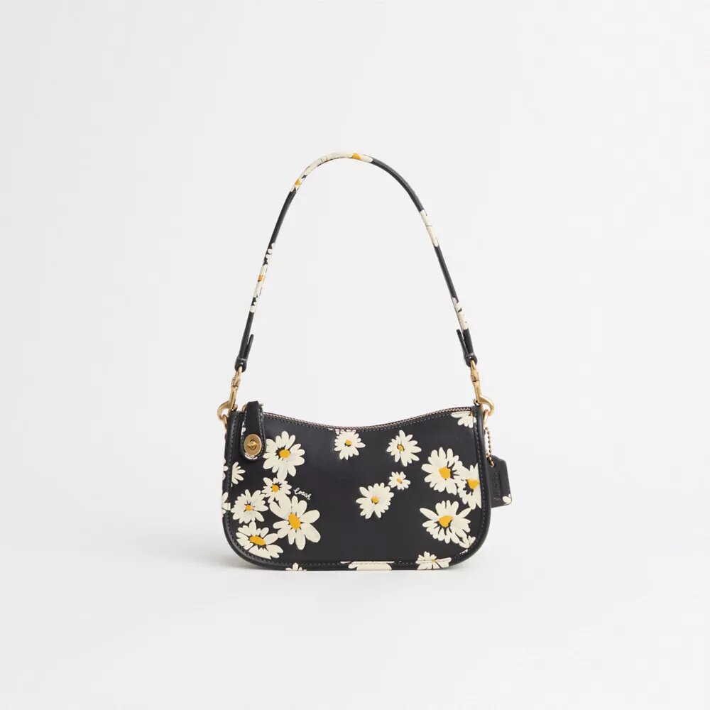 Ανακαινισμένη τσάντα Swinger Bag 20 με floral μοτίβο