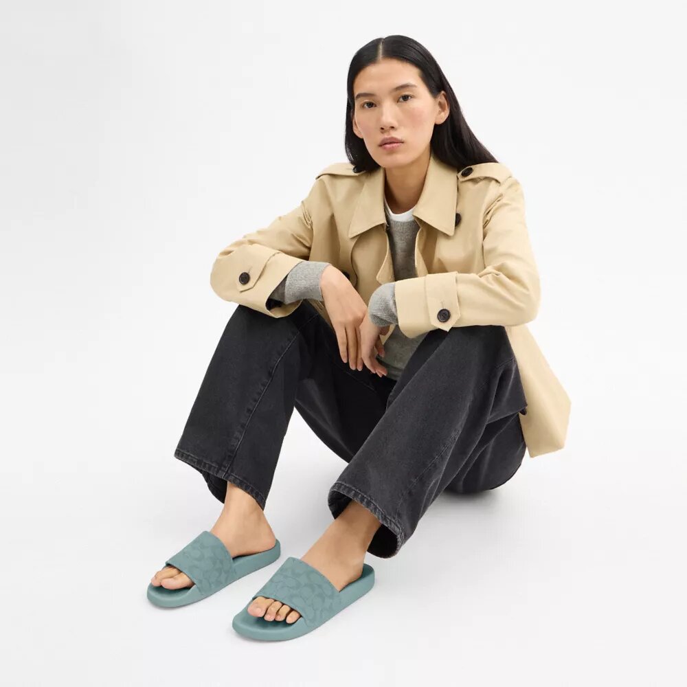 Αθλητικές Παντόφλες Udele Sport από το Signature Canvas ζακάρ