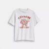 Χαλαρό T-shirt με μοτίβο πρέτσελ από βιολογικό βαμβακερό ύφασμα
