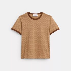 Χαρακτηριστικό T-shirt με ρίγες από βιολογικό βαμβακερό ύφασμα