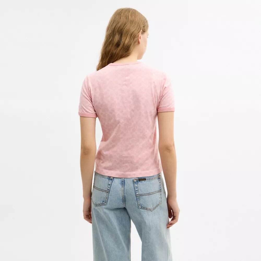 Χαρακτηριστικό T-shirt με ρίγες από βιολογικό βαμβακερό ύφασμα