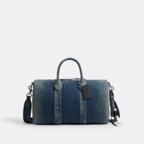 Compass Bag 35 από αναγεννημένο βαμβακερό τζιν με γούρια