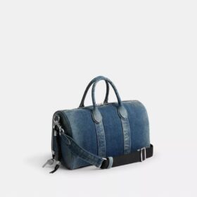 Compass Bag 35 από αναγεννημένο βαμβακερό τζιν με γούρια