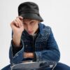Δερμάτινο καπέλο τύπου «bucket»