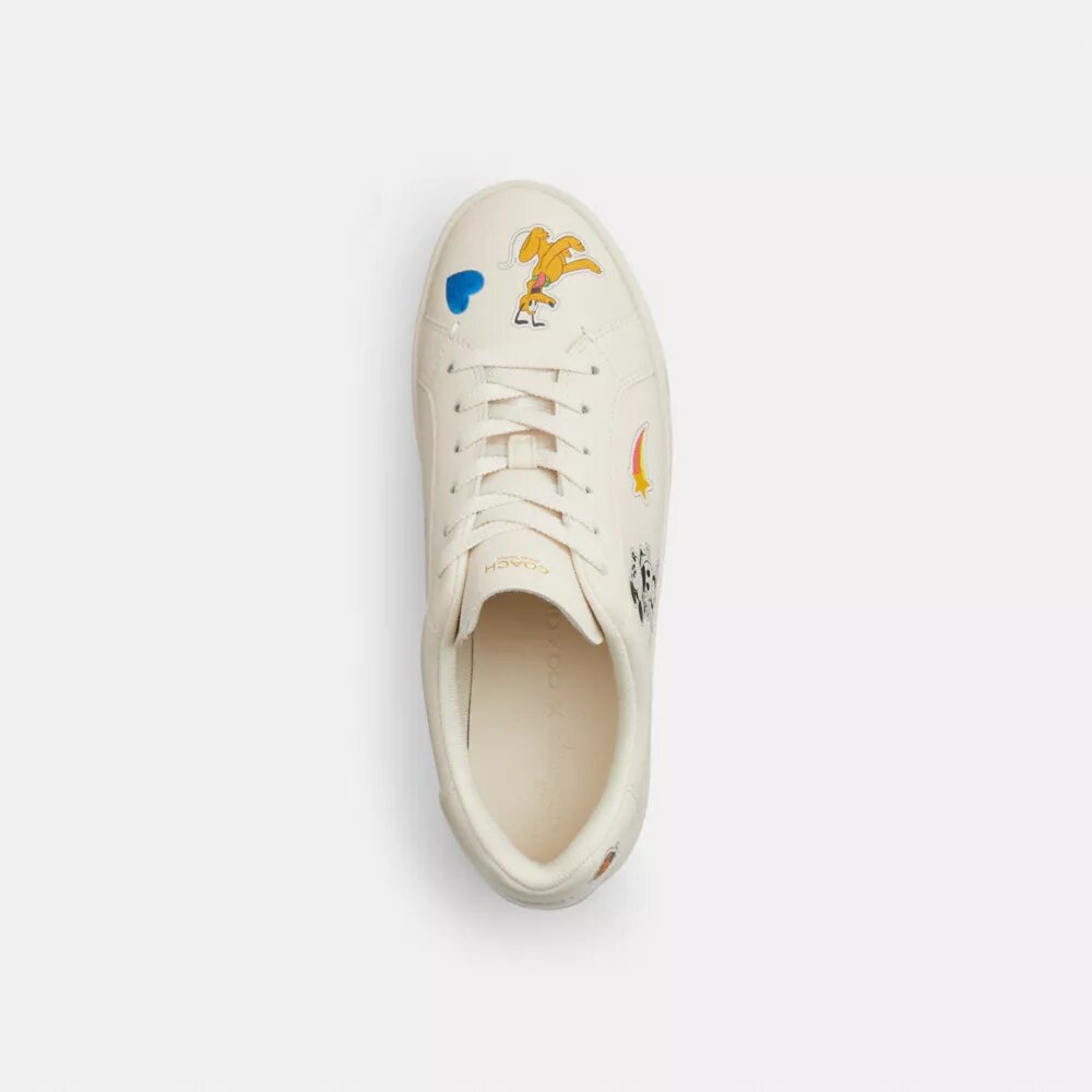 Disney X Coach Ψηλά Sneakers με τύπωμα αυτοκόλλητων
