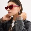 Γεωμετρικά γυαλιά ηλίου τύπου «Cat Eye»