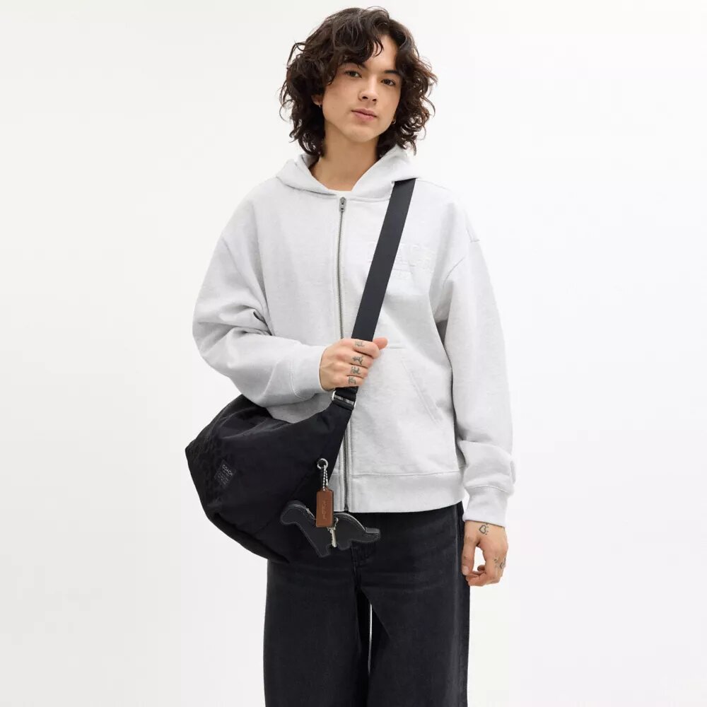 Leo Crossbody από χαρακτηριστικό Νάιλον με Γούρια