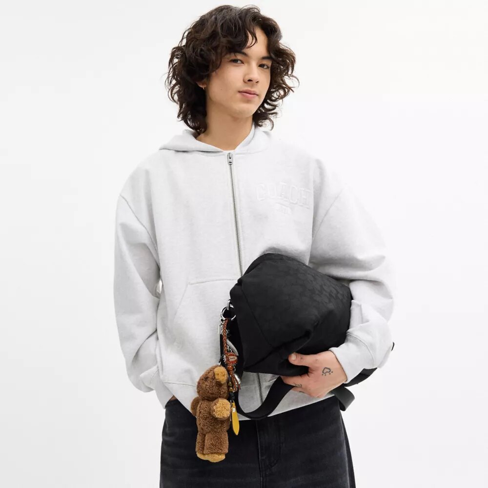 Leo Crossbody από χαρακτηριστικό Νάιλον με Γούρια