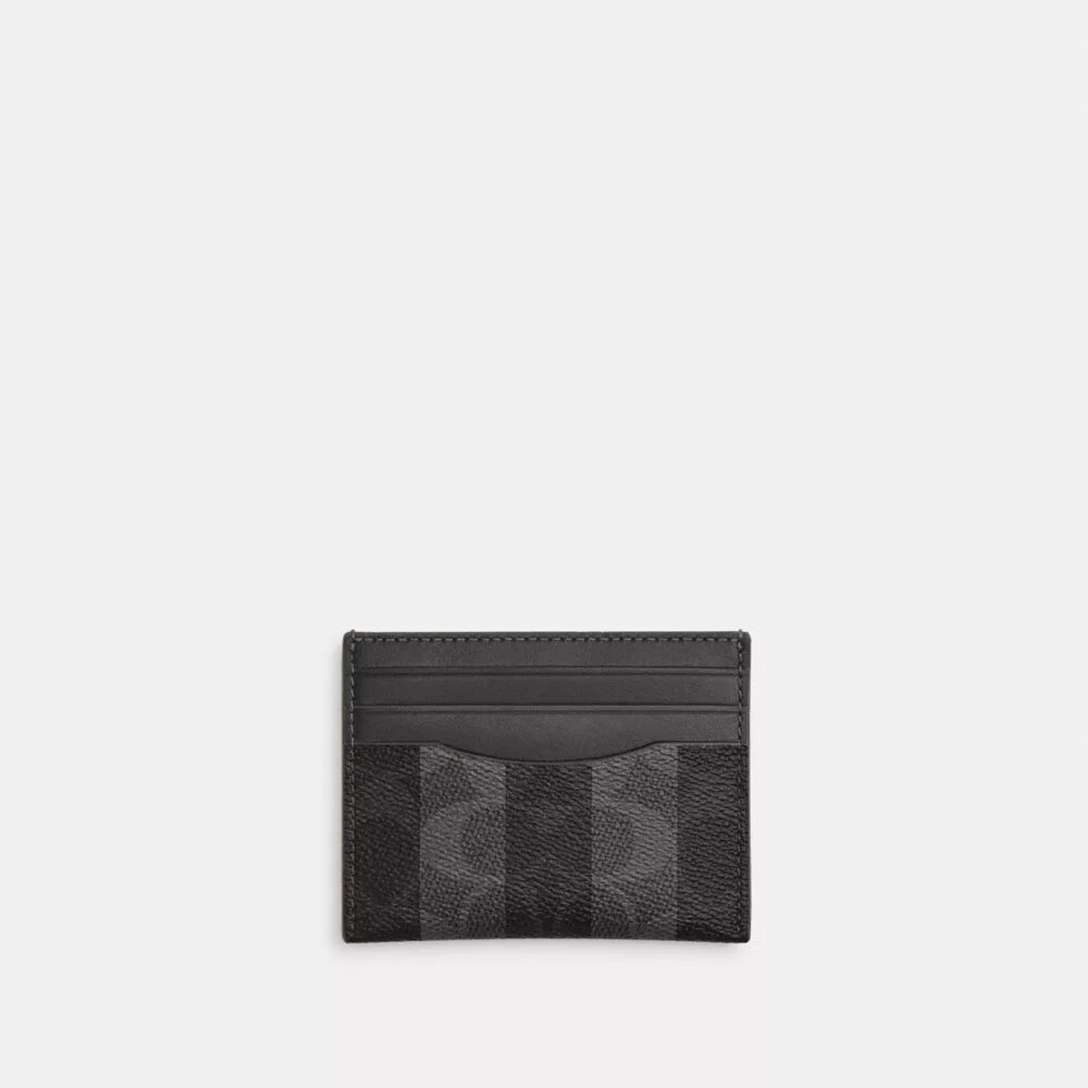 Λεπτή θήκη ταυτότητας από Signature Canvas με ρίγες