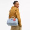 Μεγάλη τσάντα τύπου σατέλ Rowan από «Loved Denim» με διακοσμητικά στοιχεία