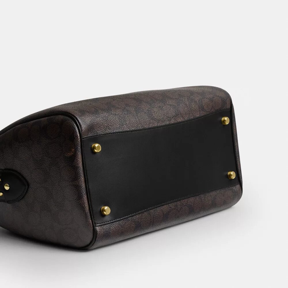 Μεγάλη τσάντα τύπου σατέλ Rowan από Signature Canvas