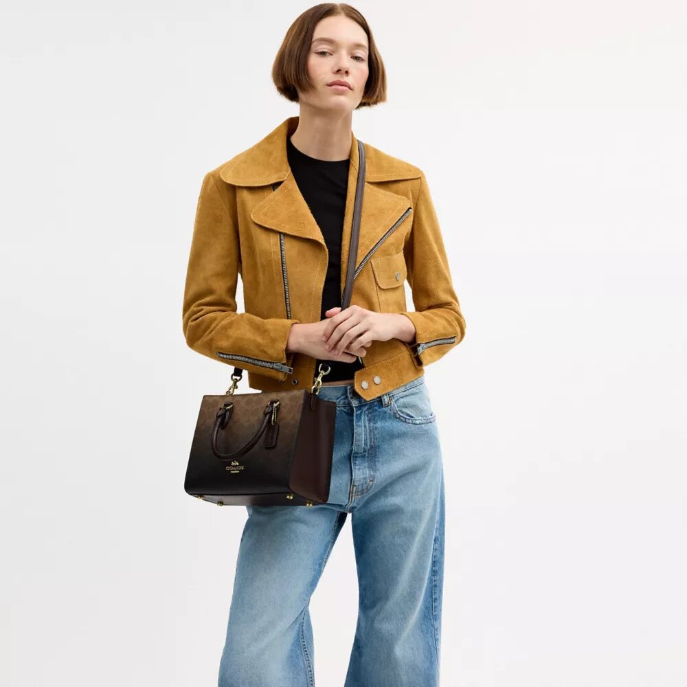 Μικρή τσάντα Maggie από Signature Canvas Ombre