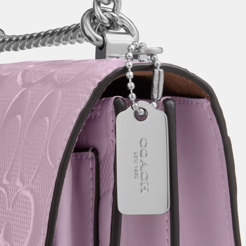 Μίνι τσάντα Klare με διαγώνιο λουρί από χαρακτηριστικό δέρμα