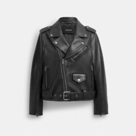 Μπουφάν μοτοσικλετιστή με ζώνες