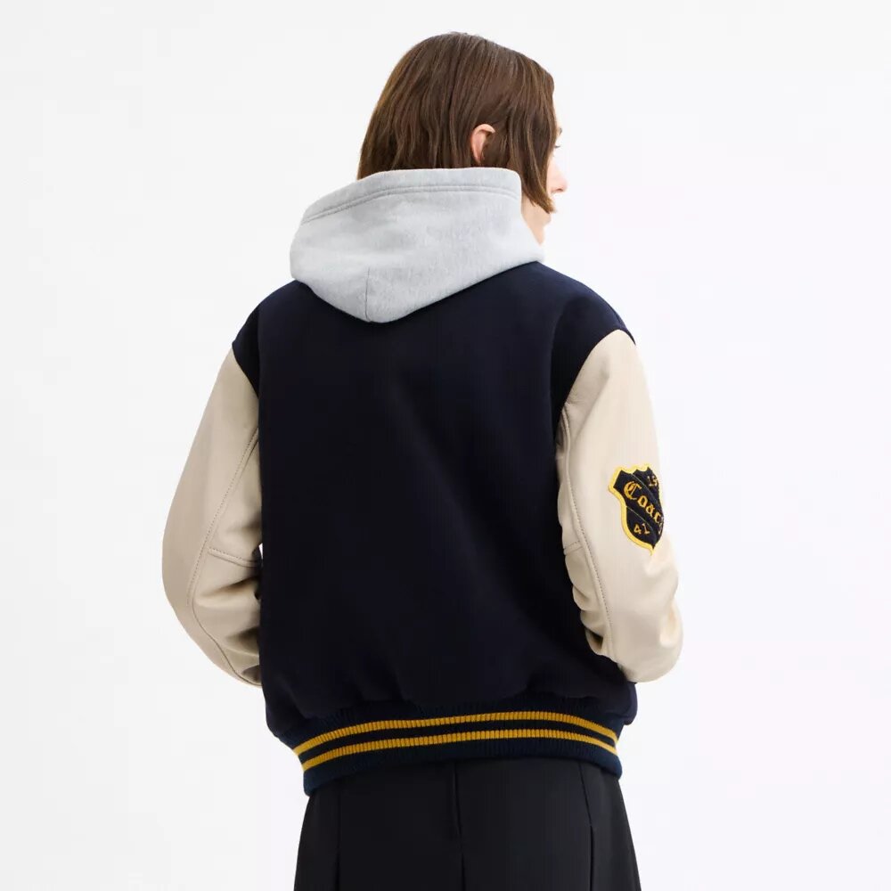 Μπουφάν Varsity από μαλλί