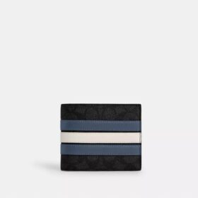 Πορτοφόλι 3 σε 1 από Signature Canvas με ρίγες Varsity