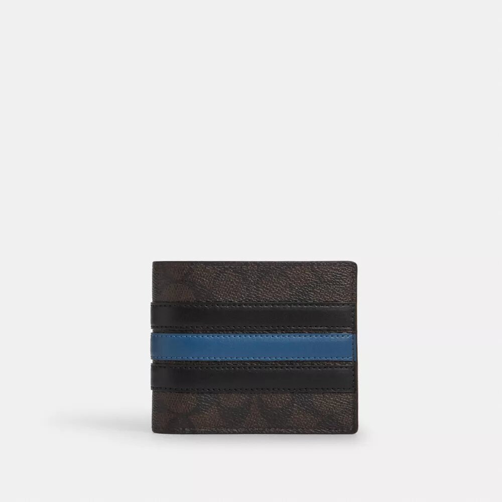 Πορτοφόλι 3 σε 1 από Signature Canvas με ρίγες Varsity