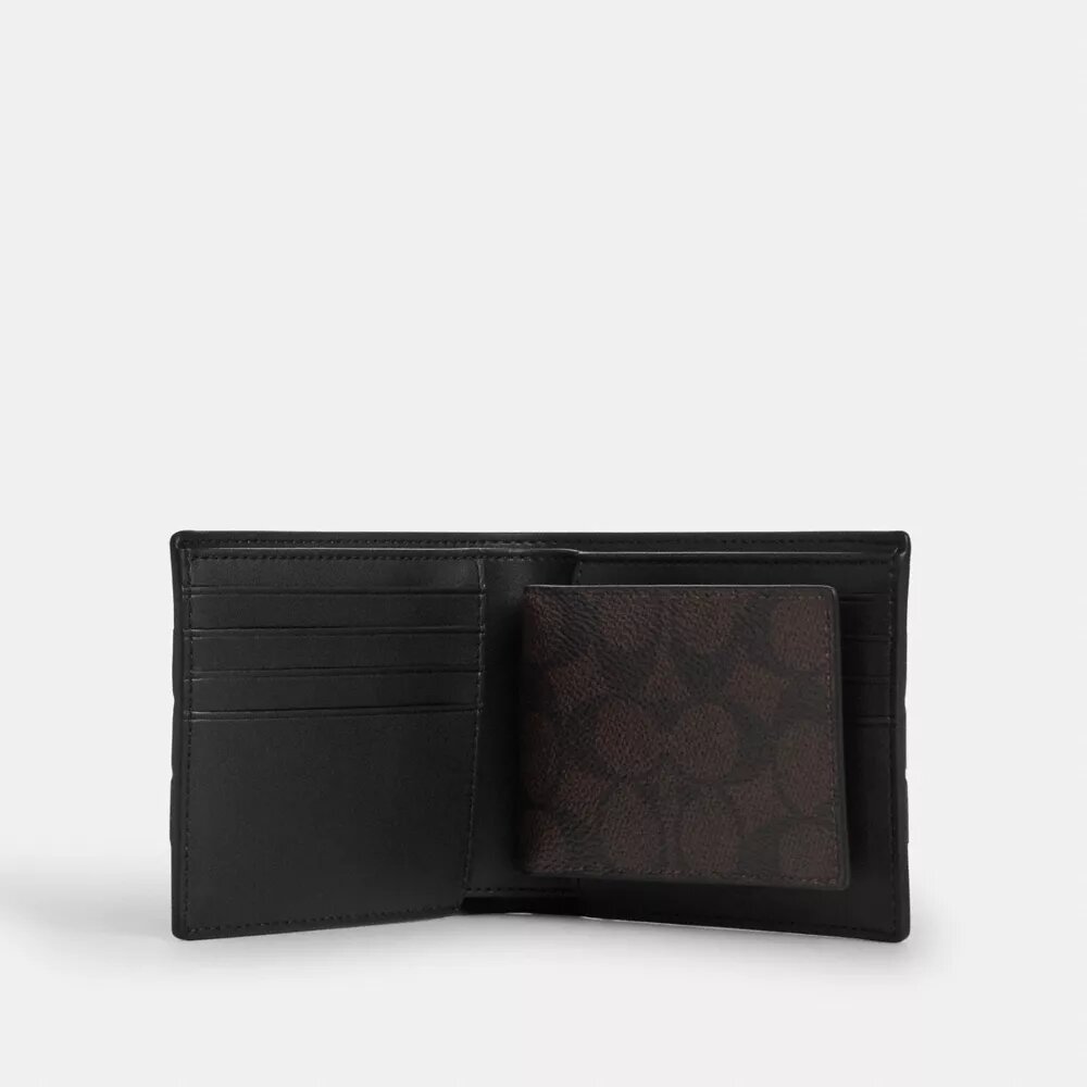 Πορτοφόλι 3 σε 1 από Signature Canvas με ρίγες Varsity