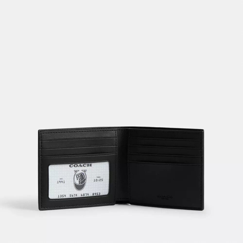 Πορτοφόλι Id Billfold από Signature Canvas με ρίγα Varsity
