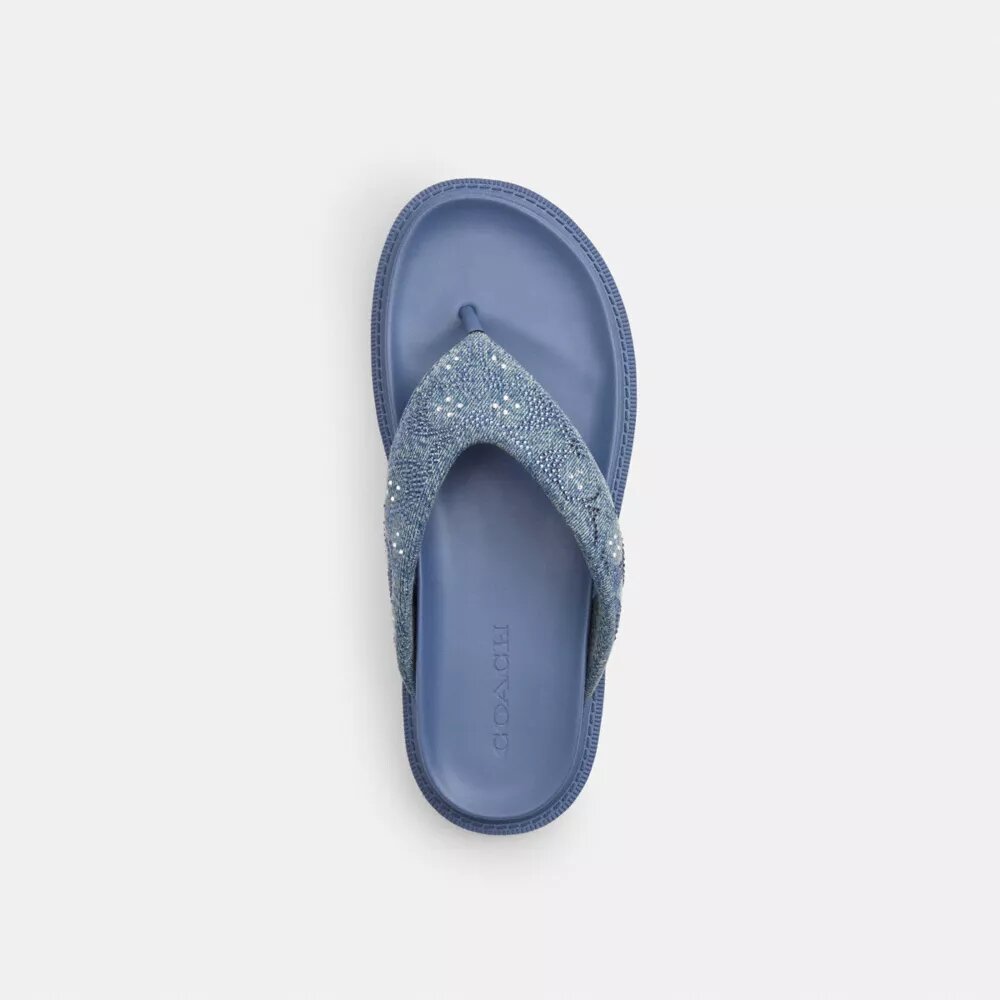 Σανδάλια Brynn Thong σε Crystal Signature Denim