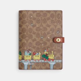 Σημειωματάριο από Signature Canvas με μοτίβο «Holiday Train»