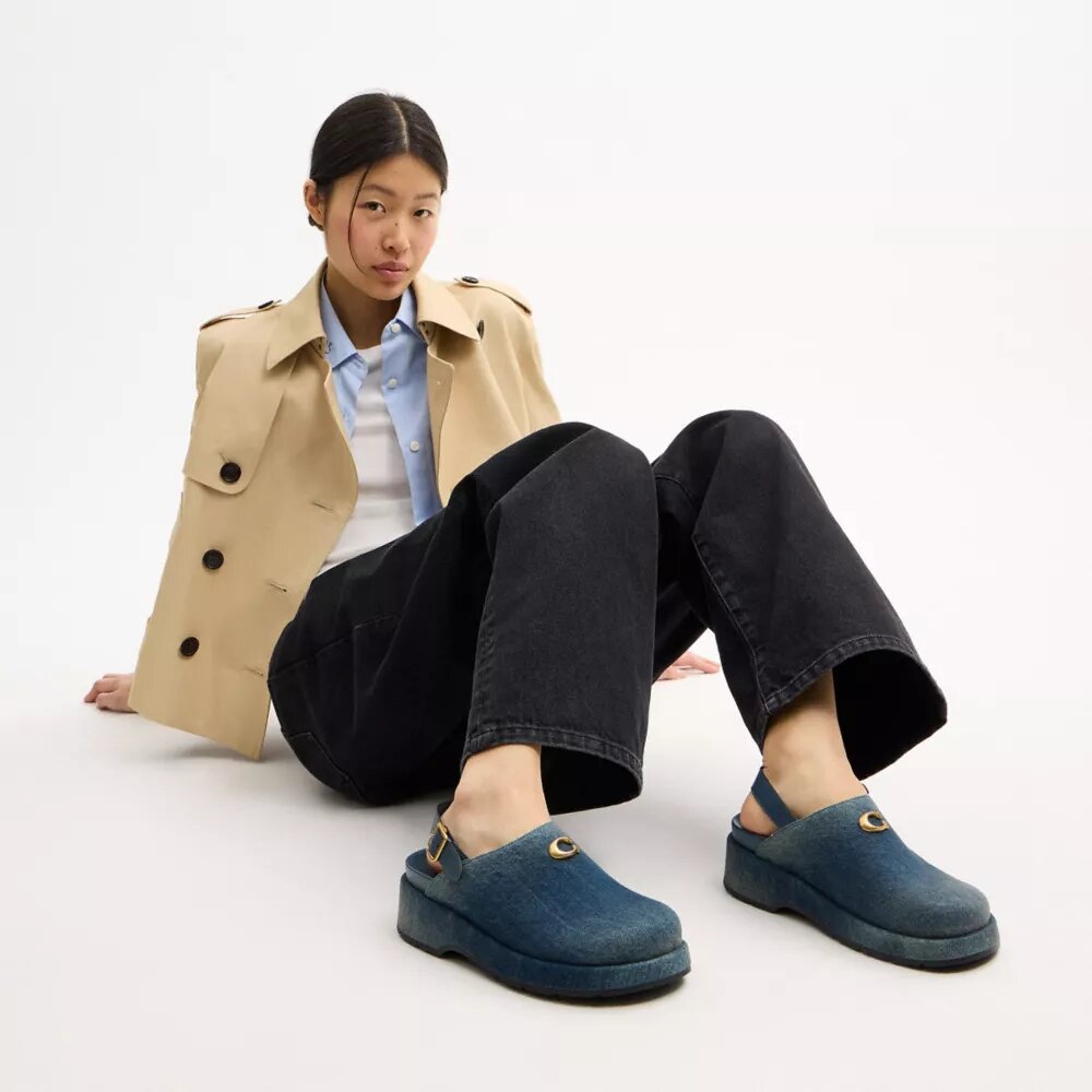 Σκαλιστό Τσόκαρα με πλατφόρμα σε «Loved Denim»