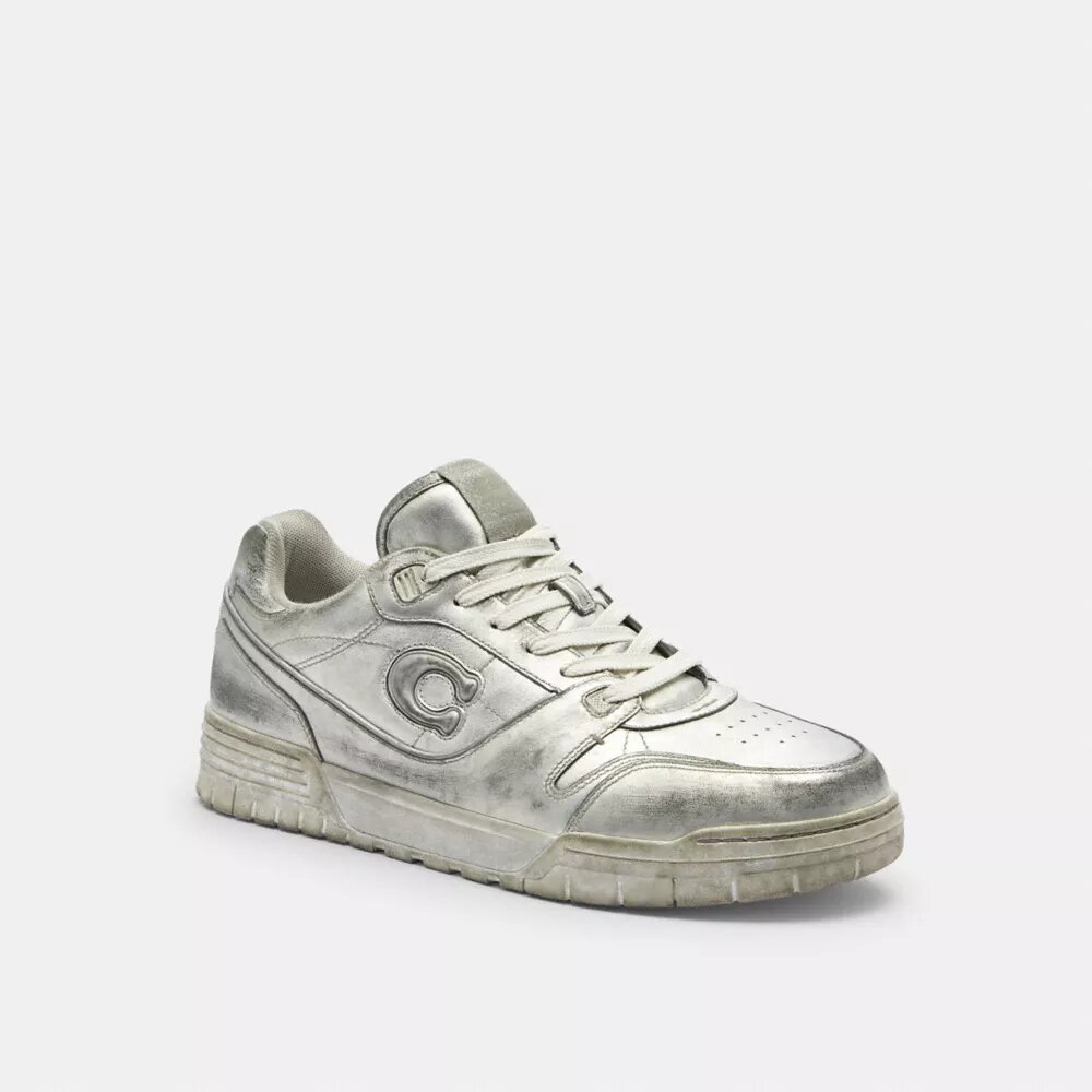 Sneakers Soho από μεταλλικό δέρμα με εφέ παλαίωσης