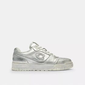 Sneakers Soho από μεταλλικό δέρμα με εφέ παλαίωσης