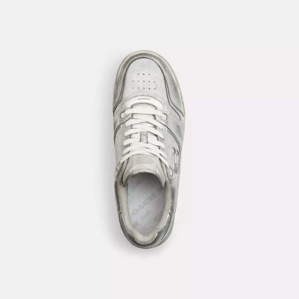Sneakers Soho από μεταλλικό δέρμα με εφέ παλαίωσης