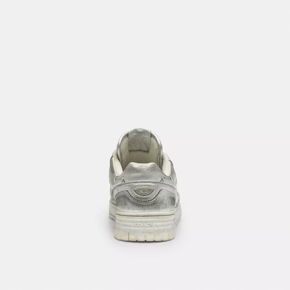 Sneakers Soho από μεταλλικό δέρμα με εφέ παλαίωσης