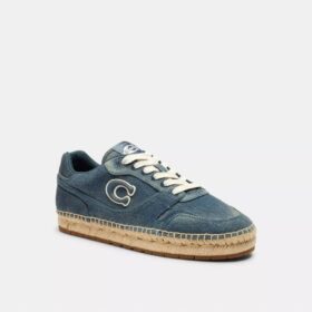 Sneakers Soho τύπου εσπαντρίγια σε φθαρμένο τζιν