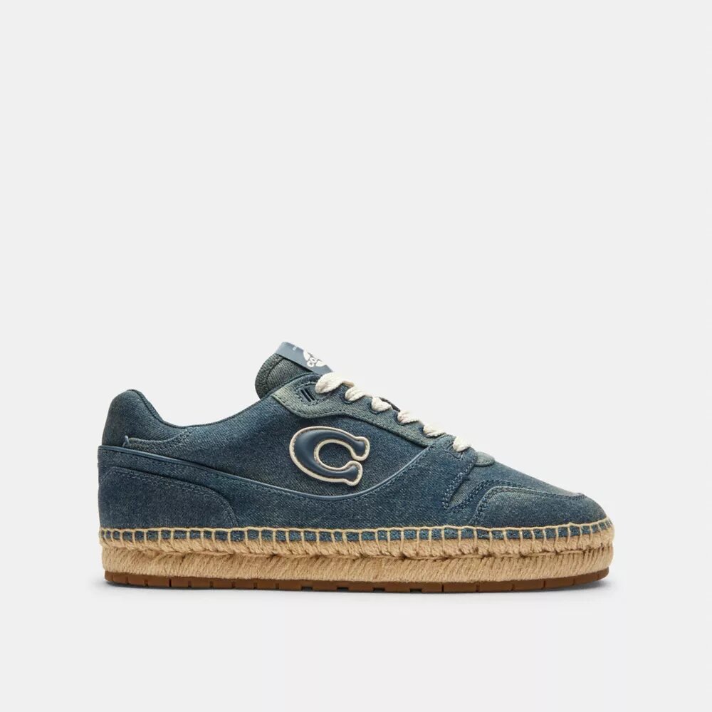 Sneakers Soho τύπου εσπαντρίγια σε φθαρμένο τζιν