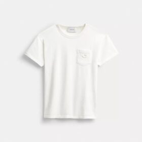T-shirt με κοντά μανίκια και τσέπη από βιολογικό βαμβάκι