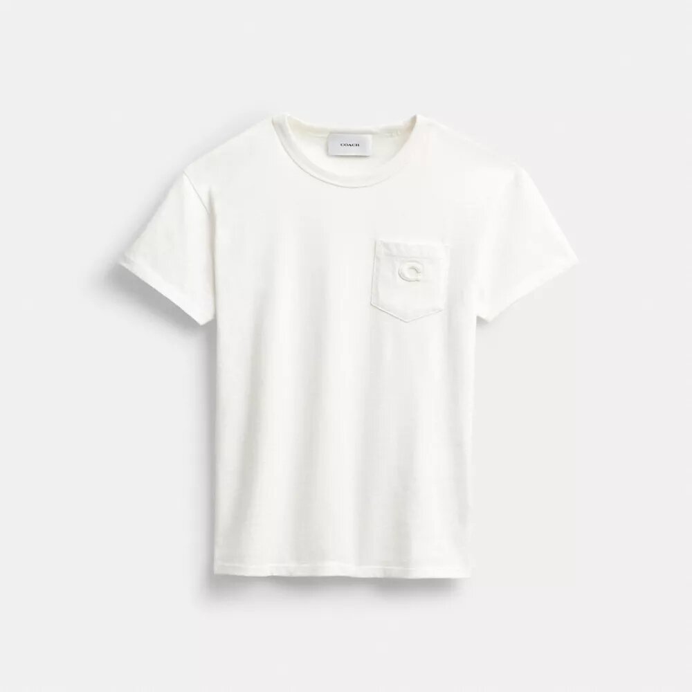 T-shirt με κοντά μανίκια και τσέπη από βιολογικό βαμβάκι