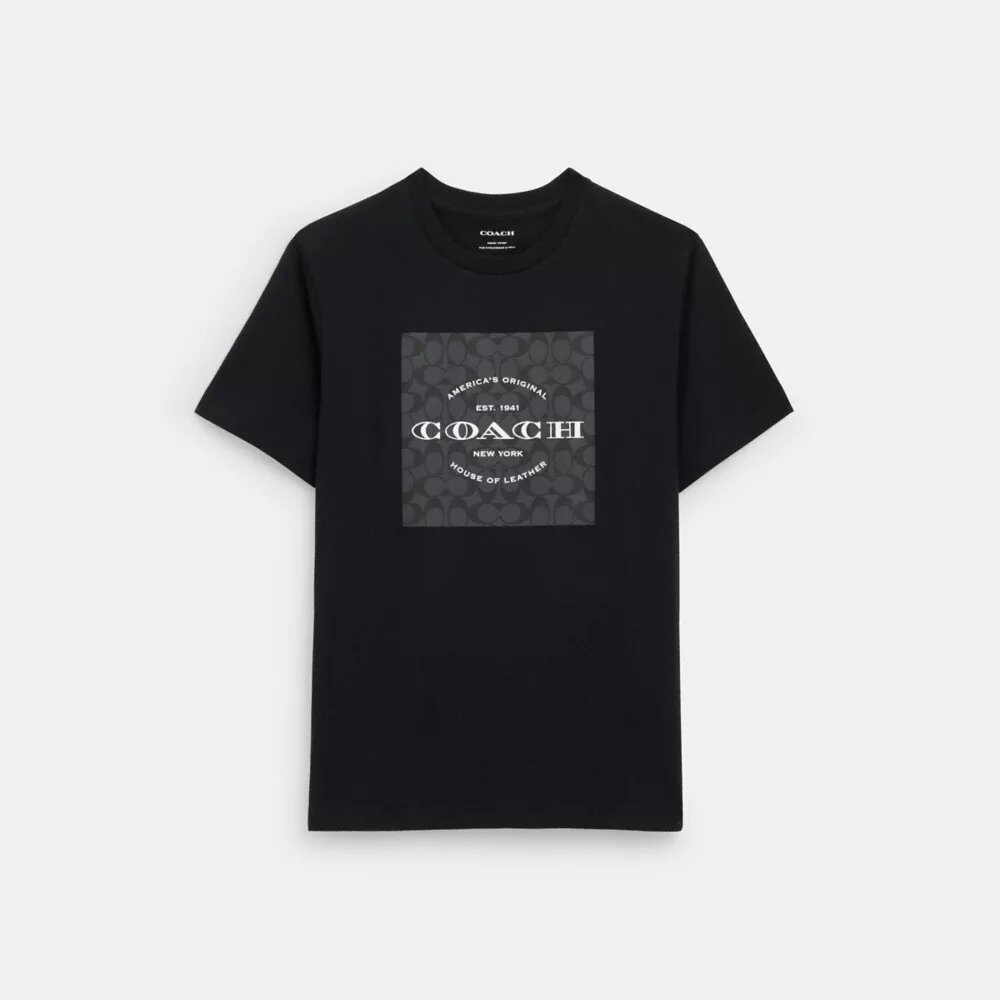 T-shirt Signature Square από βιολογικό βαμβάκι