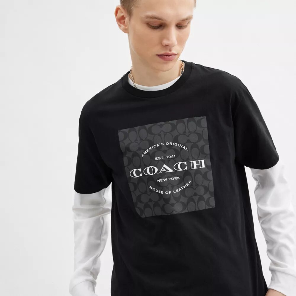 T-shirt Signature Square από βιολογικό βαμβάκι