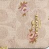 Θήκη καρτών με φερμουάρ από Signature Canvas με floral μοτίβο