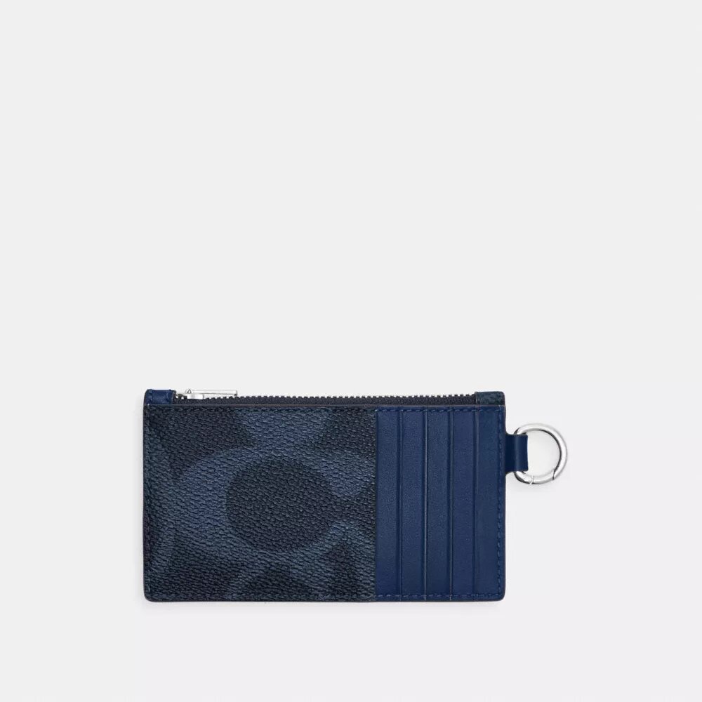 Θήκη καρτών με φερμουάρ από το Signature Canvas Maxi