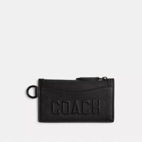 Θήκη καρτών με φερμουάρ και γραφικό Coach