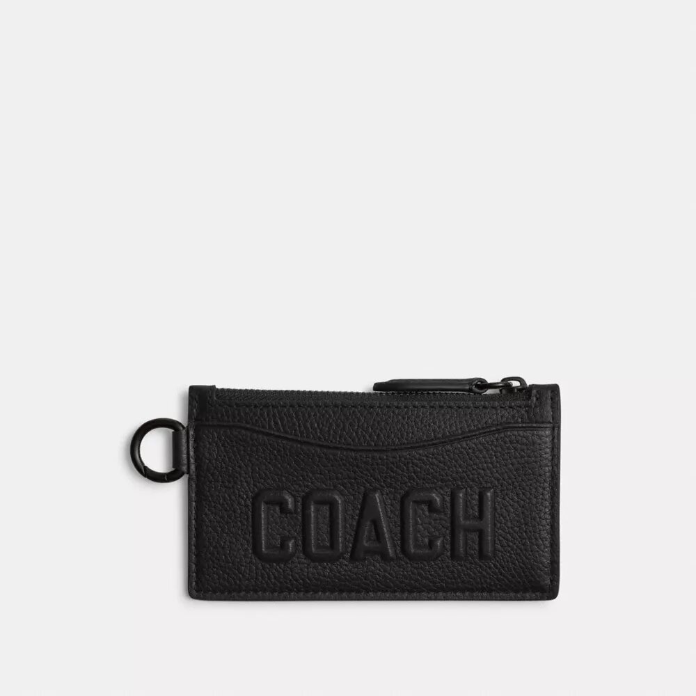 Θήκη καρτών με φερμουάρ και γραφικό Coach