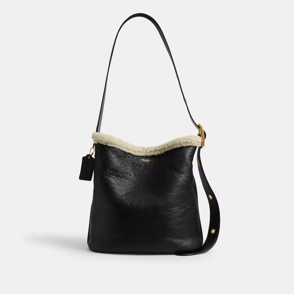 Τσάντα Bleecker Bucket από shearling
