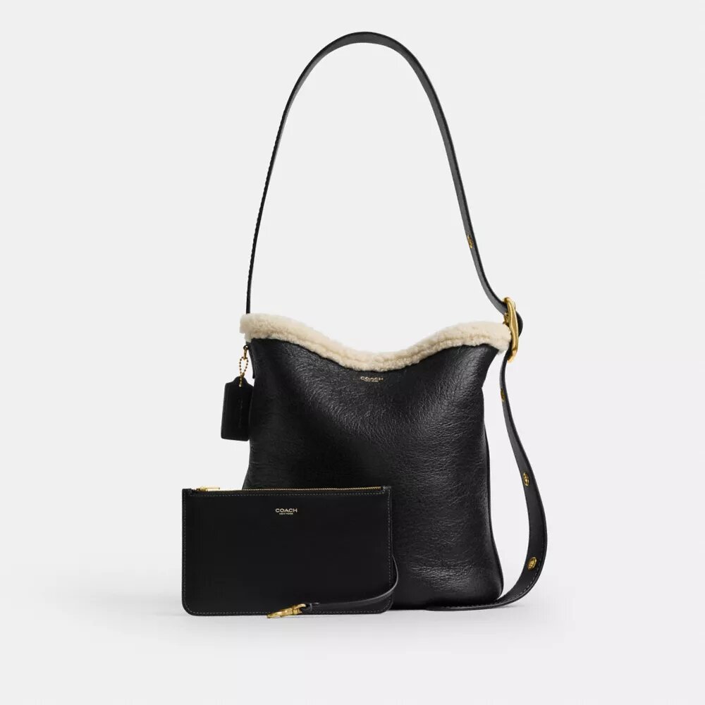 Τσάντα Bleecker Bucket από shearling