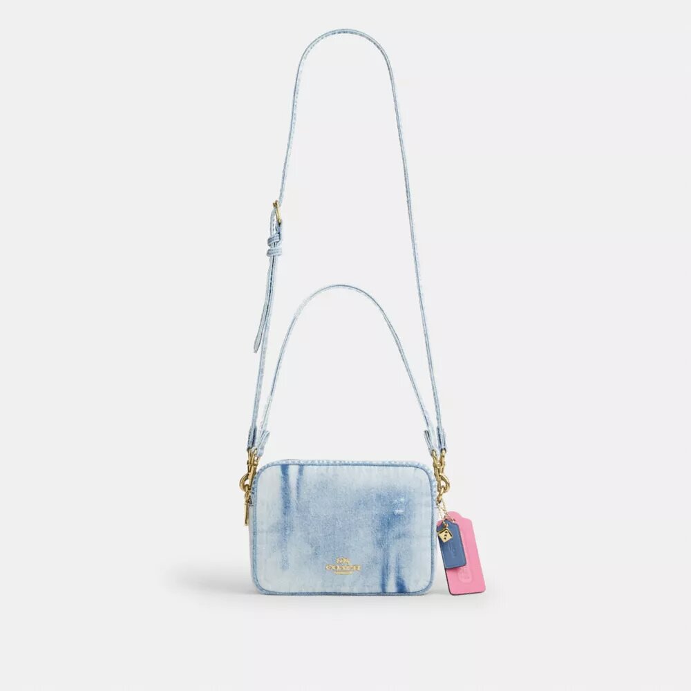 Τσάντα Carey για φορά χιαστί σε Loved Denim με γούρια
