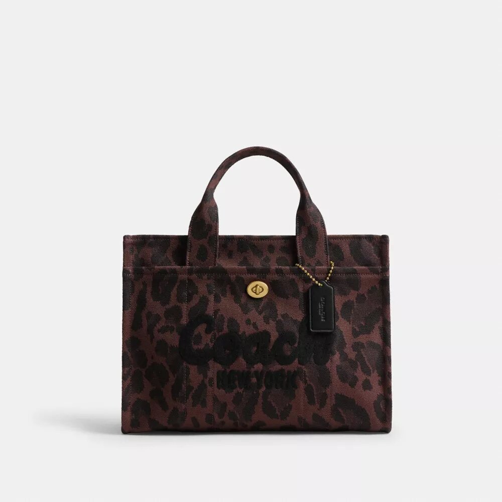 Τσάντα Cargo Tote με λεοπάρ μοτίβο