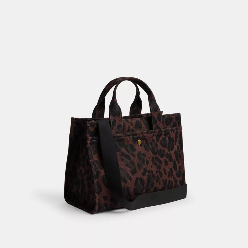 Τσάντα Cargo Tote με λεοπάρ μοτίβο