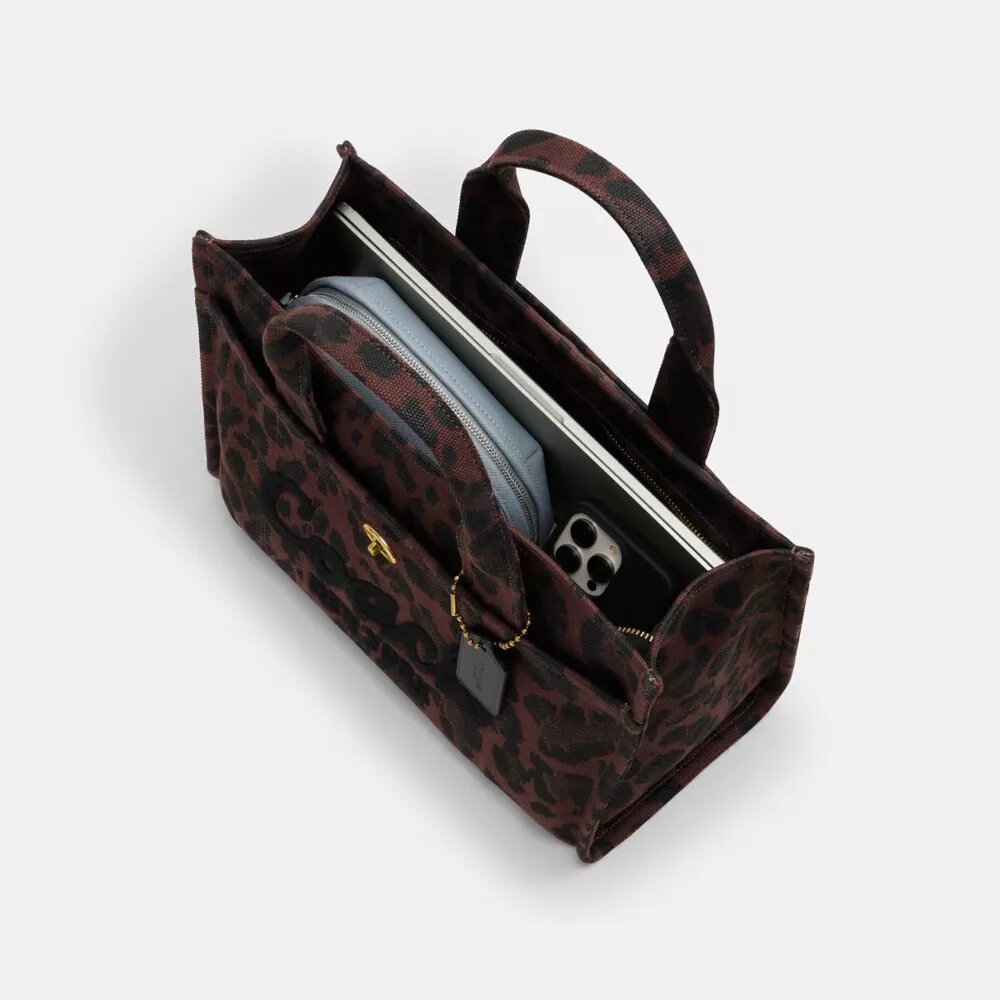 Τσάντα Cargo Tote με λεοπάρ μοτίβο