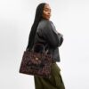 Τσάντα Cargo Tote με λεοπάρ μοτίβο