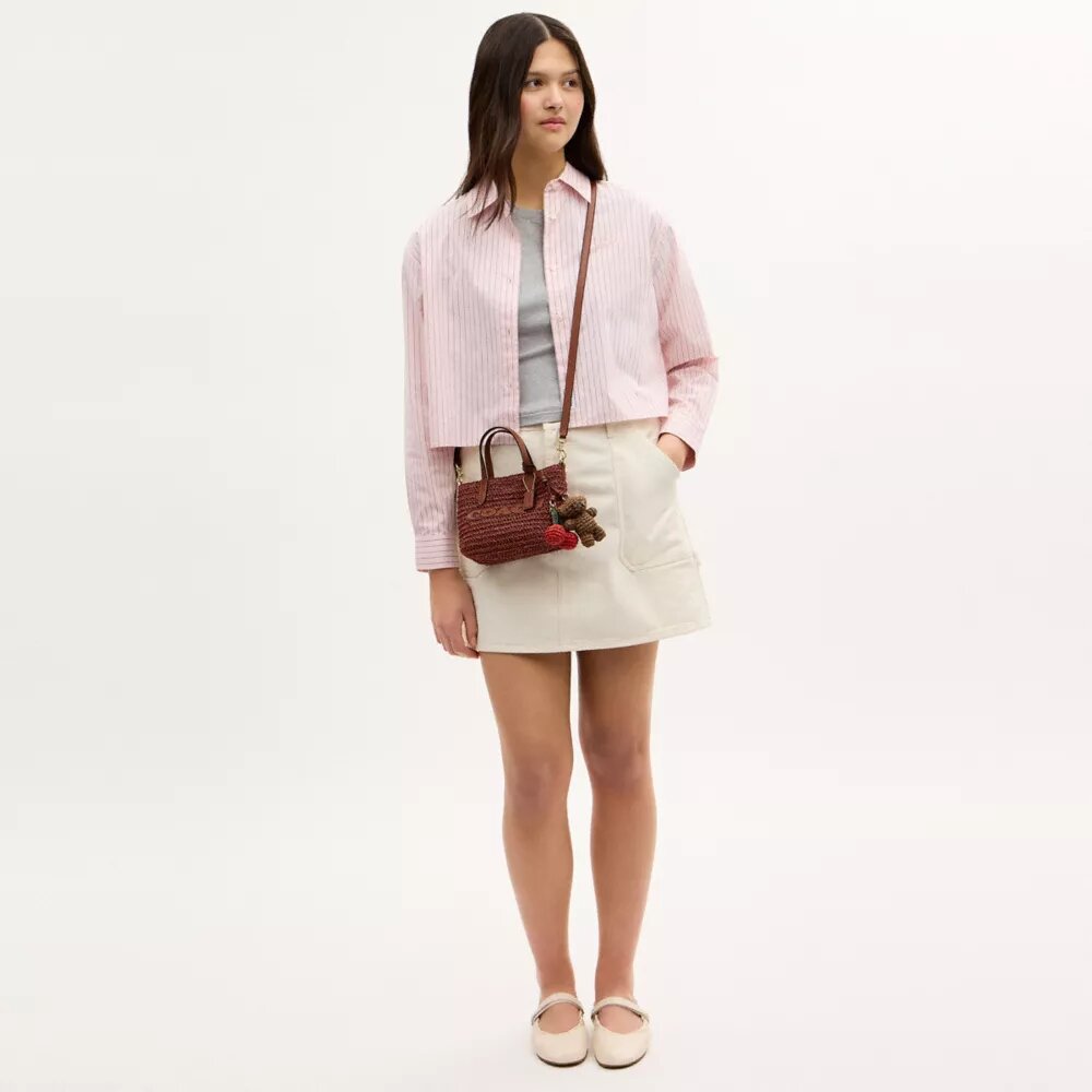 Τσάντα City Mini Tote με διακοσμητικά στοιχεία