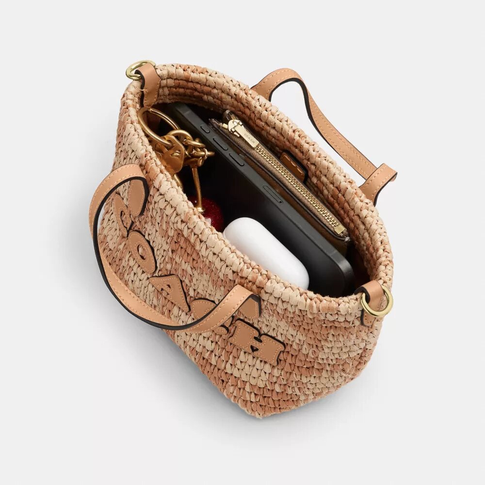 Τσάντα City Mini Tote με μοτίβο Gingham