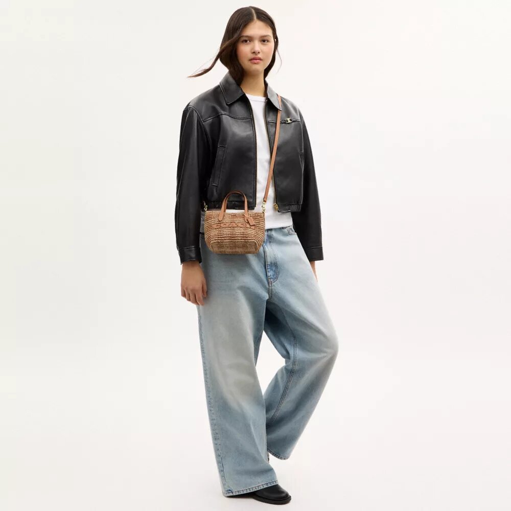Τσάντα City Mini Tote με μοτίβο Gingham